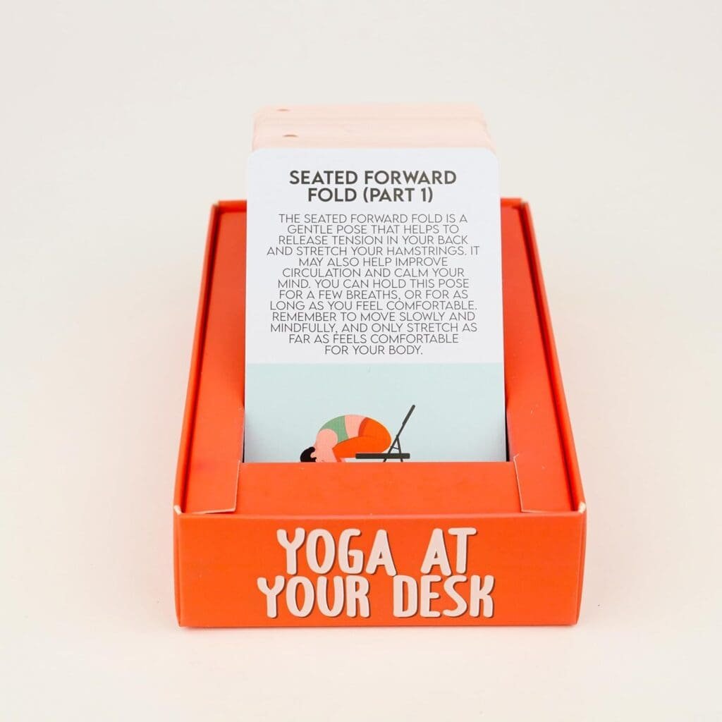 Yoga at Your Desk | Desk Yoga | Wellness Card Pack | Chair Yoga